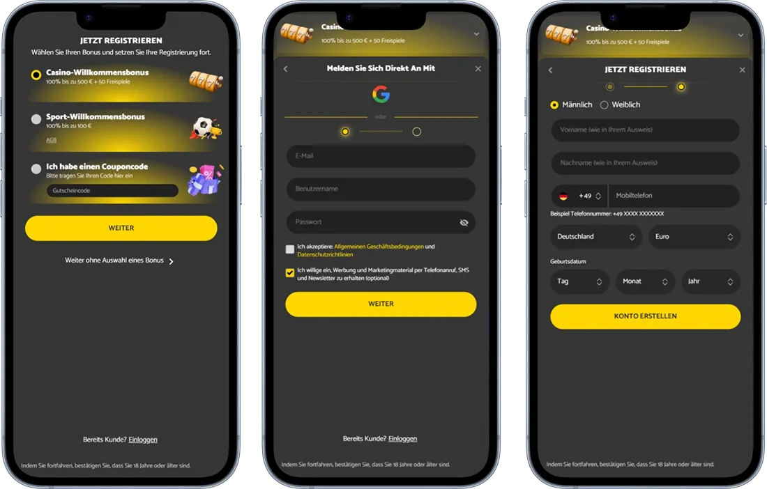 PalmSlots Casino Registrierung & Anmelden